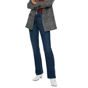 ALEXACHUNG High-rise Bootcut Jeans, 26